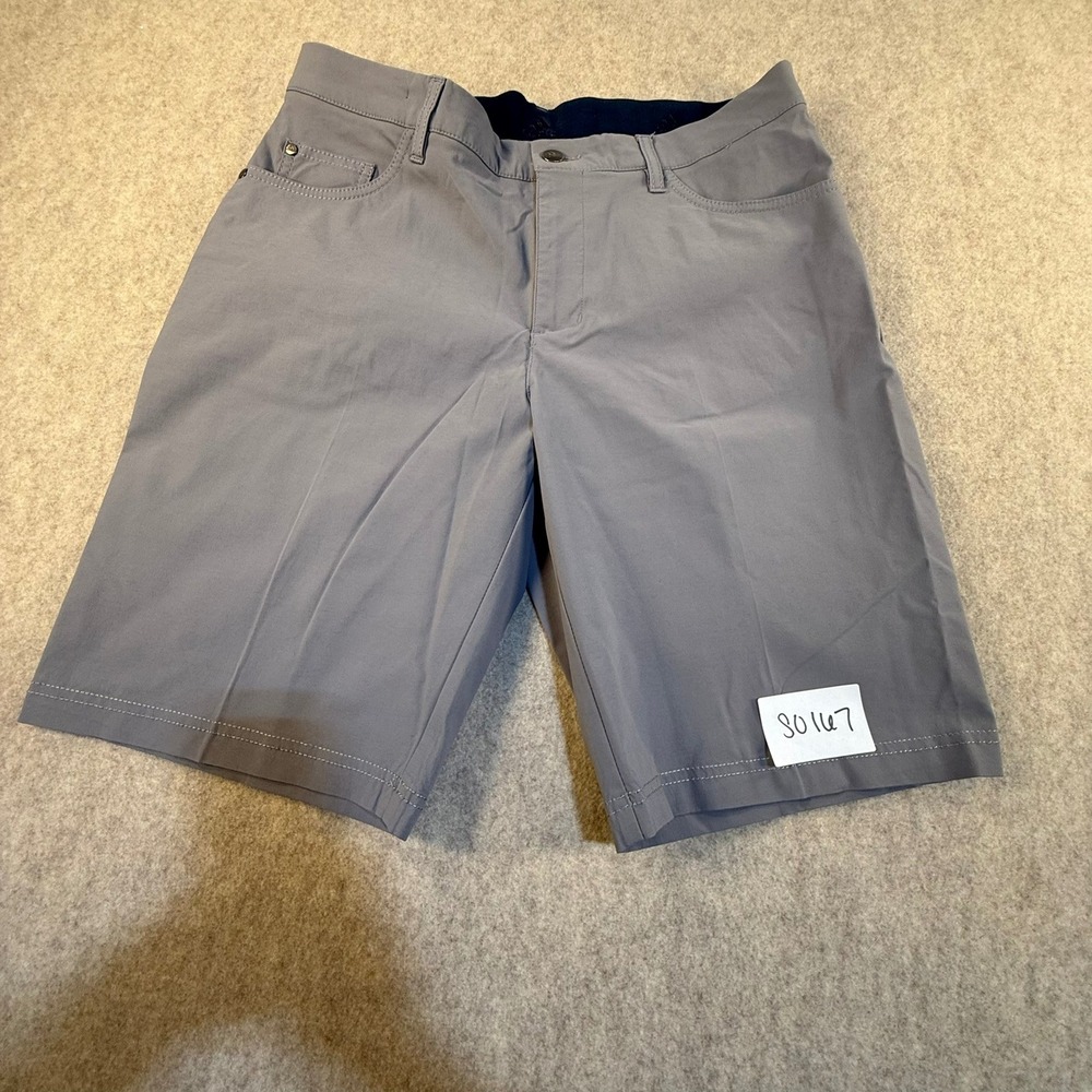 Adidas Golf Go-To 5 Pocket Shorts Mens 32 Grey Primegreen 10 Inch Regular Fit
